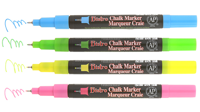 Uchida of America Corp. 482S3 Bistro Chalk Fine Marker 3mm Blue