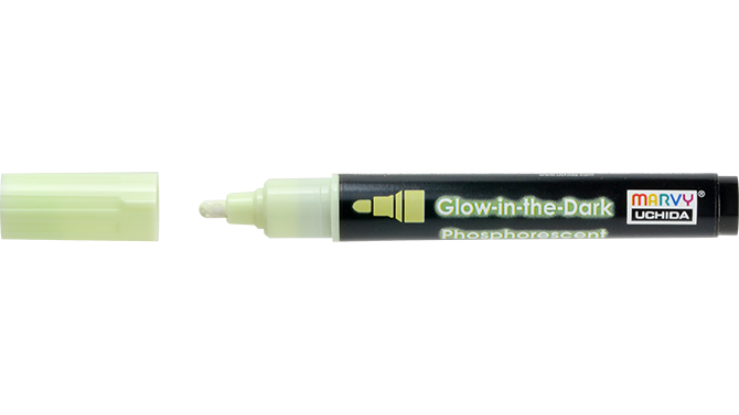  Marvy Uchida DecoFabric Glow In The Dark Marker Green : Arts,  Crafts & Sewing