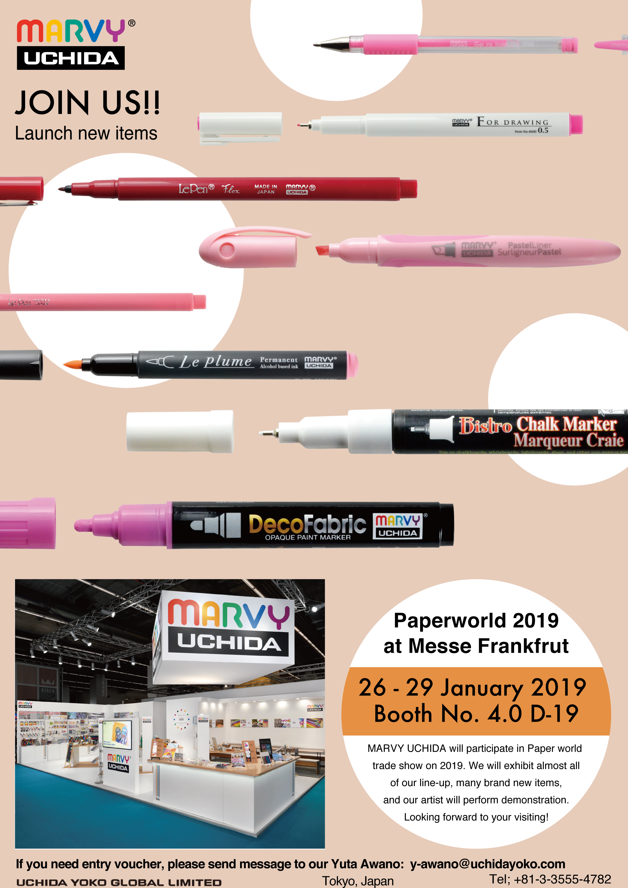 We will be exhibiting at Paperworld 2019 in Frankfurt, Germany