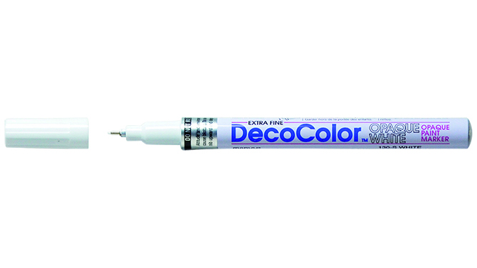 Marvy DecoColor Paint Marker - Ink Color: Black - 1 Each