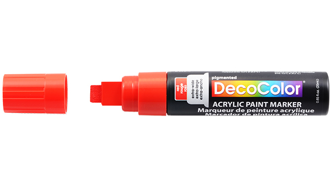 White Jumbo Decocolor Acrylic Marker